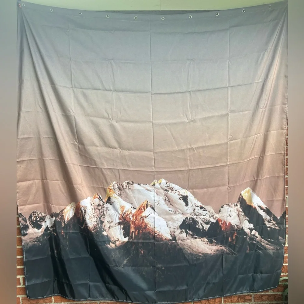 Mountains Natural Landscape Shower Curtain, 60 x 72